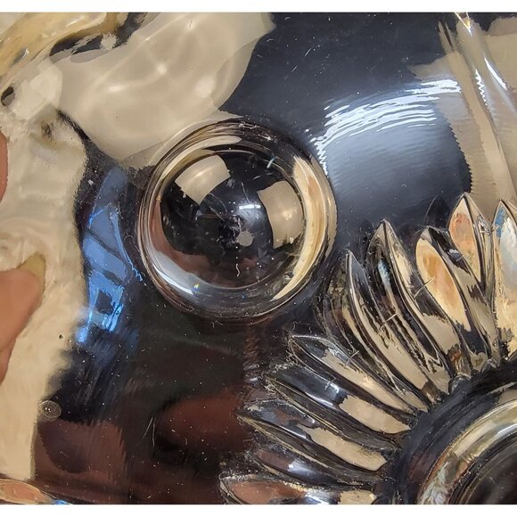 Vintage Indiana Glass "Sunflower" Three-Footed Serving Bowl - Picture 12 of 14